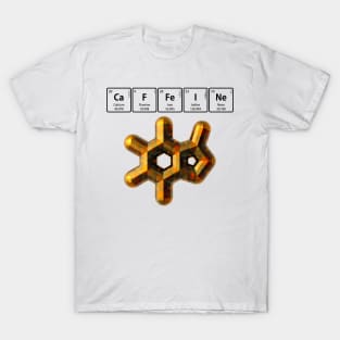 CaFFeINe with 3D Molecule T-Shirt